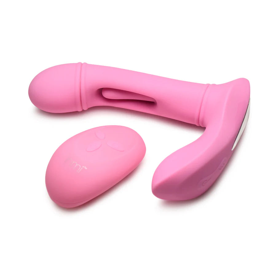 Flickers G-Flick Flicking G-Spot Rechargeable Silicone Vibrator with Remote