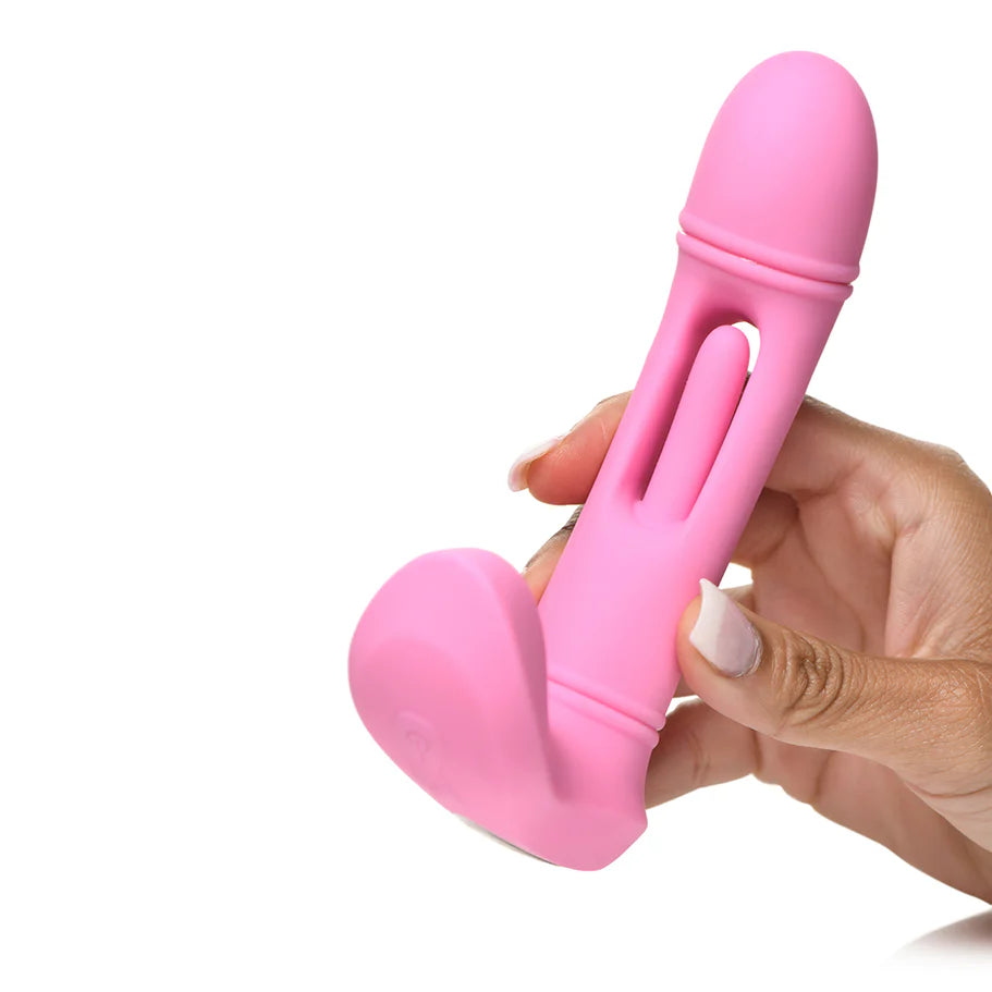 Flickers G-Flick Flicking G-Spot Rechargeable Silicone Vibrator with Remote