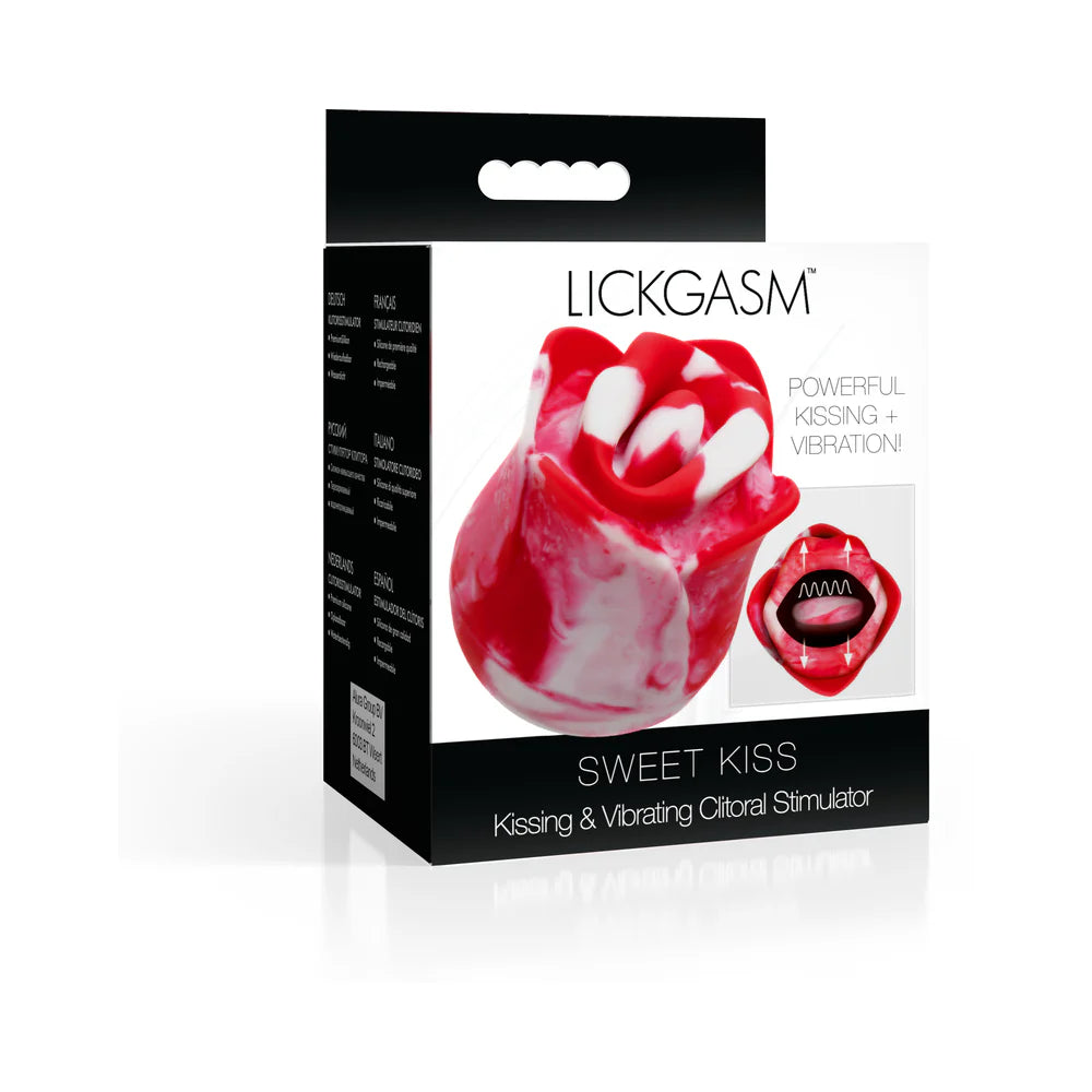 Lickgasm Sweet Kiss Kissing & Vibrating Rechargeable Silicone Clitoral Stimulator