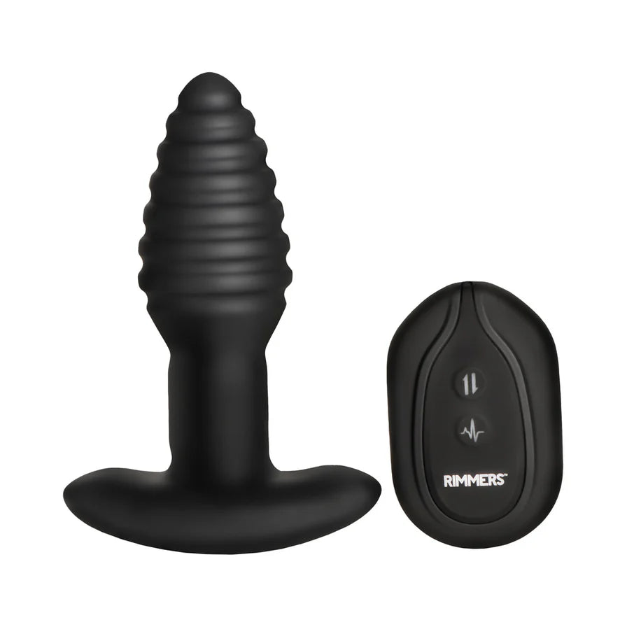 Rimmers Model-E Vibrating Rechargeable Silicone Rimming Plug with Remote Control