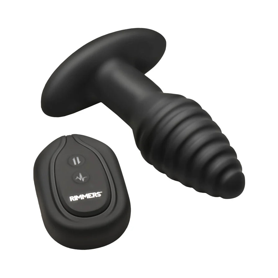 Rimmers Model-E Vibrating Rechargeable Silicone Rimming Plug with Remote Control