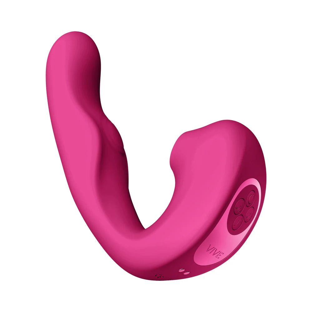 VIVE ZAKI Rechargeable Silicone Airwave Pulse Wave Vibrating G-Spot Vibrator