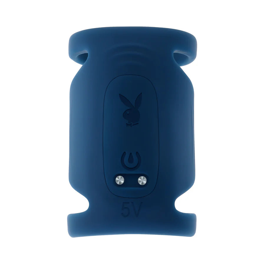 Playboy Jet Pack Rechargeable Silicone Vibrating Double Cock Ring