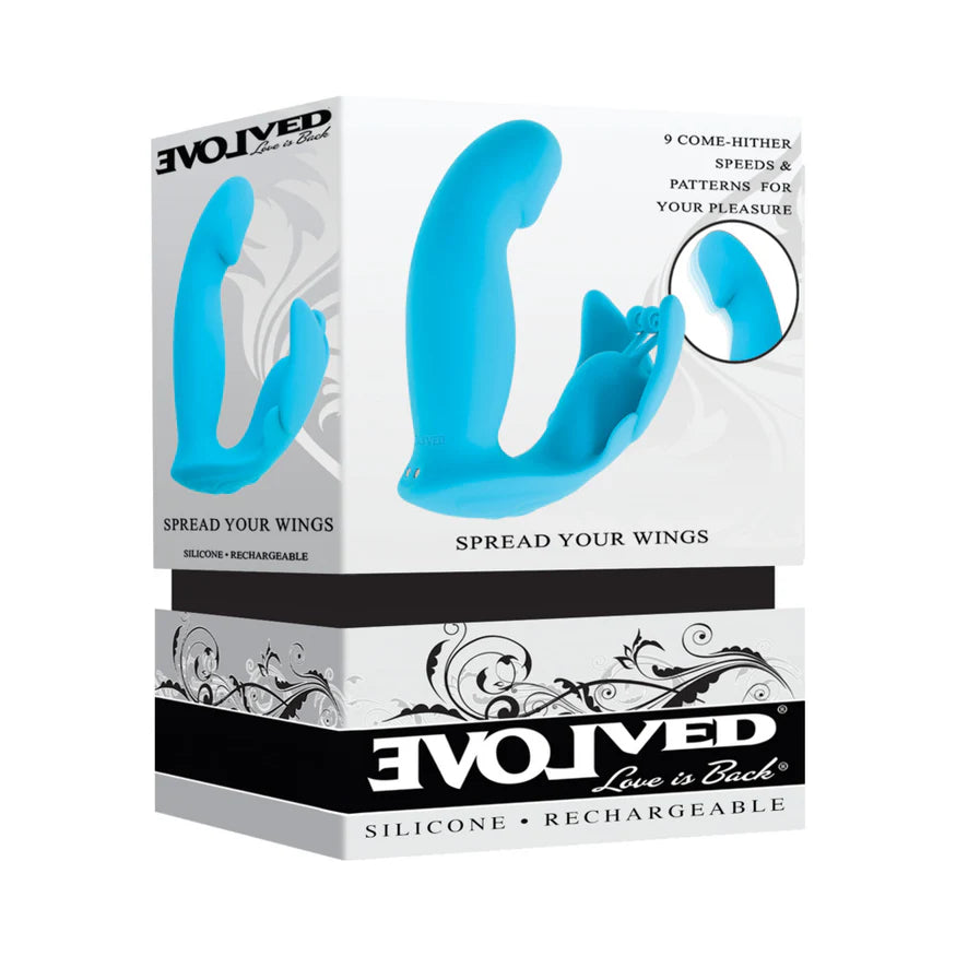 Spread Your Wings Rechargeable Silicone Multi Vibrator