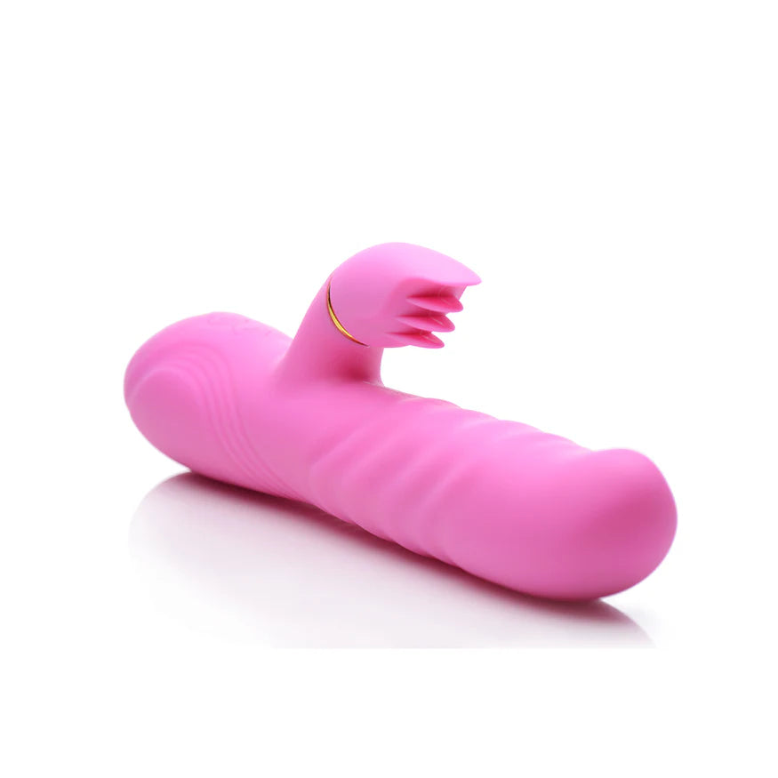 Inmi Versa-Thrust Rechargeable Silicone 10x Rabbit Vibrator with 3 Attachments