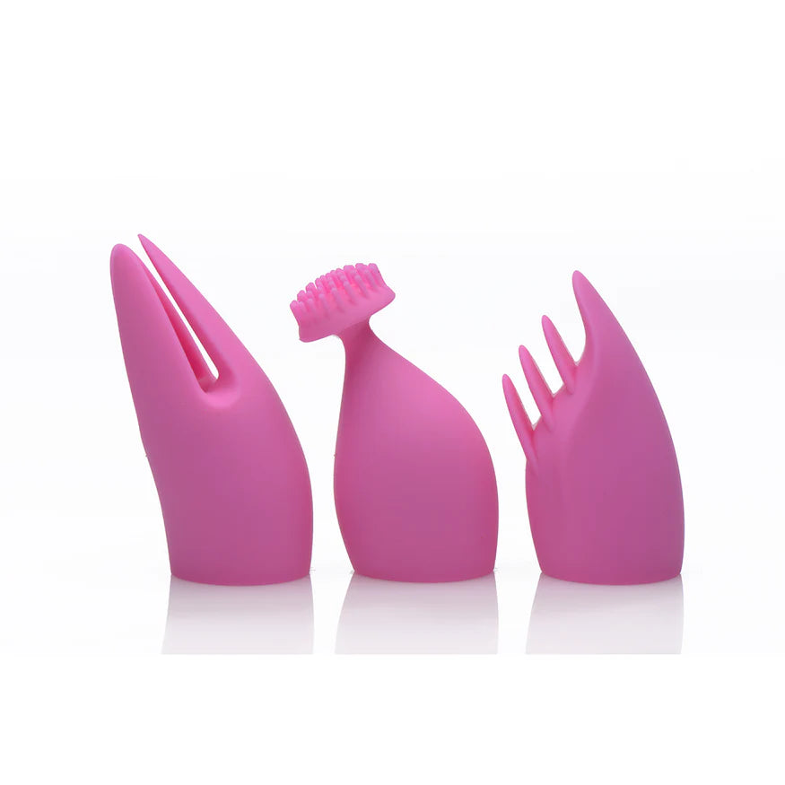 Inmi Versa-Thrust Rechargeable Silicone 10x Rabbit Vibrator with 3 Attachments