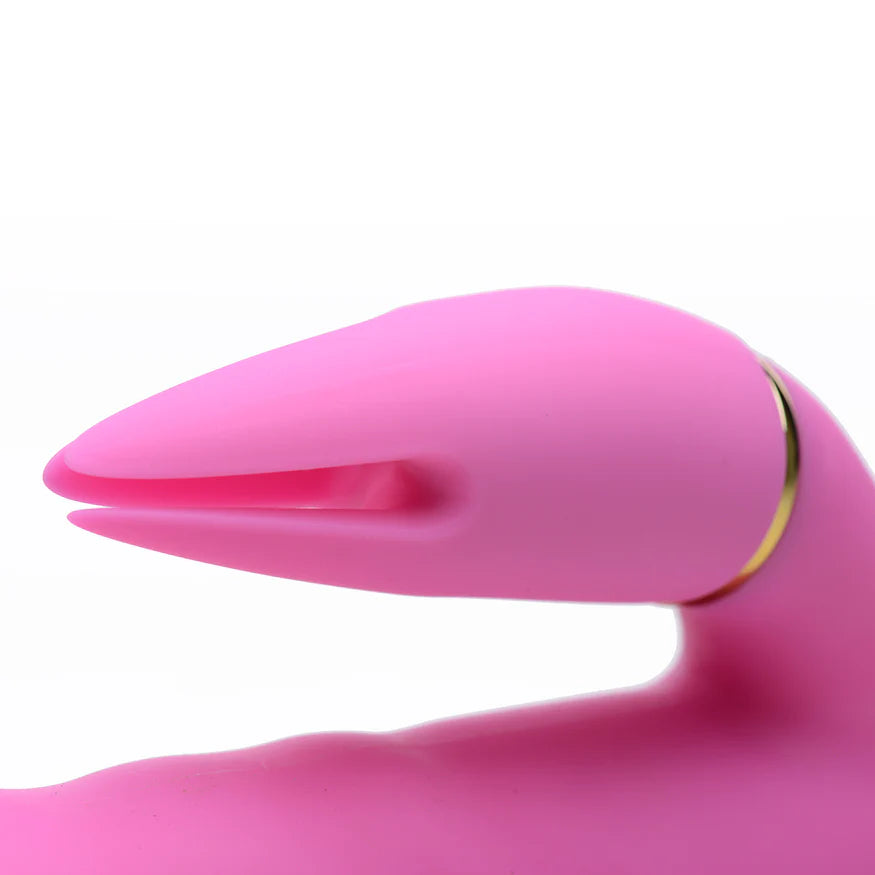 Inmi Versa-Thrust Rechargeable Silicone 10x Rabbit Vibrator with 3 Attachments