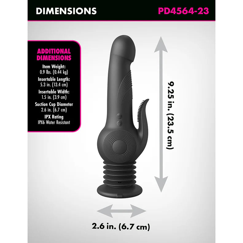 Fetish Fantasy Series Pogo Thruster Rechargeable Silicone Rabbit Vibrator