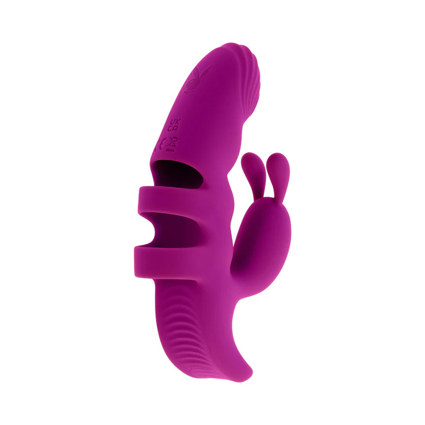 Playboy Lend a Hand Rechargeable Silicone Finger Vibrator