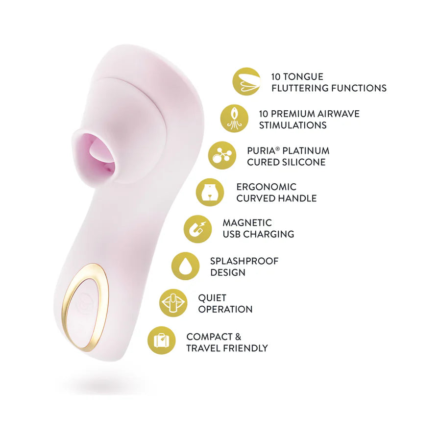 Delice Fleur Air Pulsing Vibrator Rechargeable Silicone Clitoral Vibrator