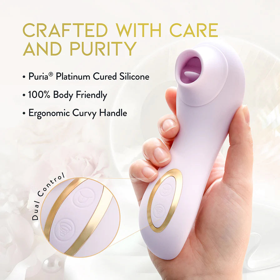 Delice Fleur Air Pulsing Vibrator Rechargeable Silicone Clitoral Vibrator