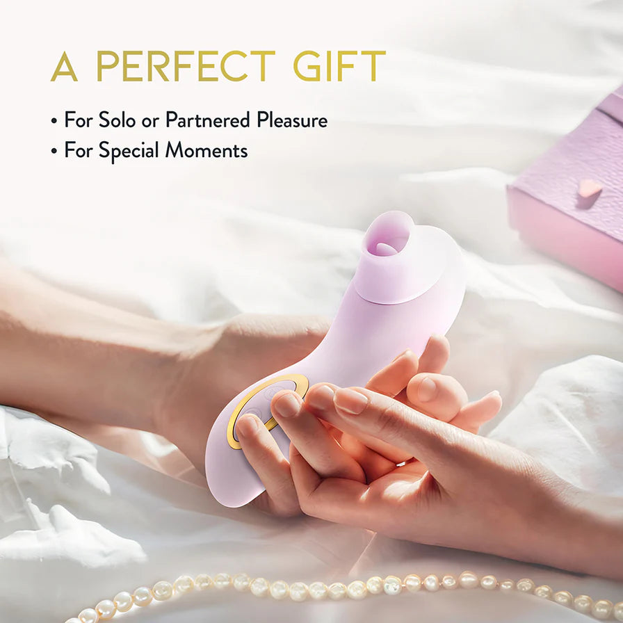 Delice Fleur Air Pulsing Vibrator Rechargeable Silicone Clitoral Vibrator