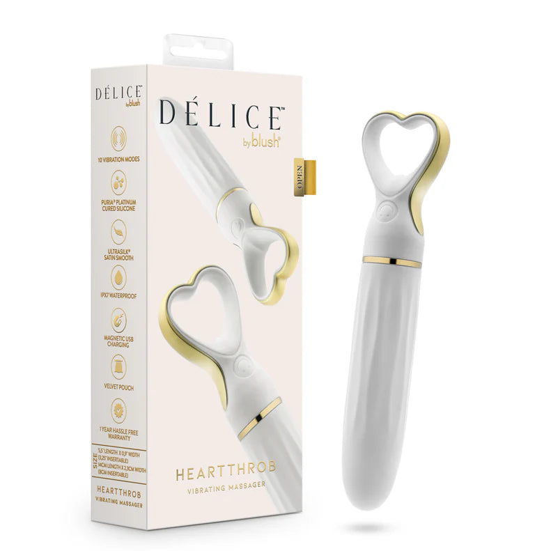 Delice Heartthrob Rechargeable Silicone Vibrator