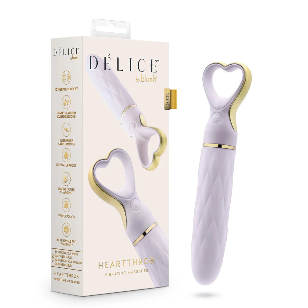 Delice Heartthrob Rechargeable Silicone Vibrator