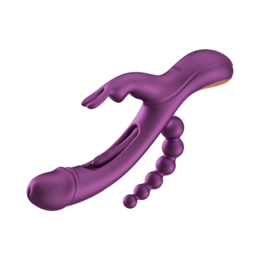 Honey Play Box Trilux Kinky Finger Rabbit Vibrator with Anal Beads