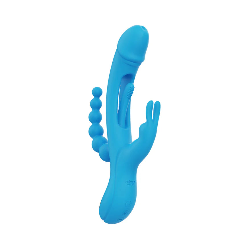 Honey Play Box Trilux Kinky Finger Rabbit Vibrator with Anal Beads