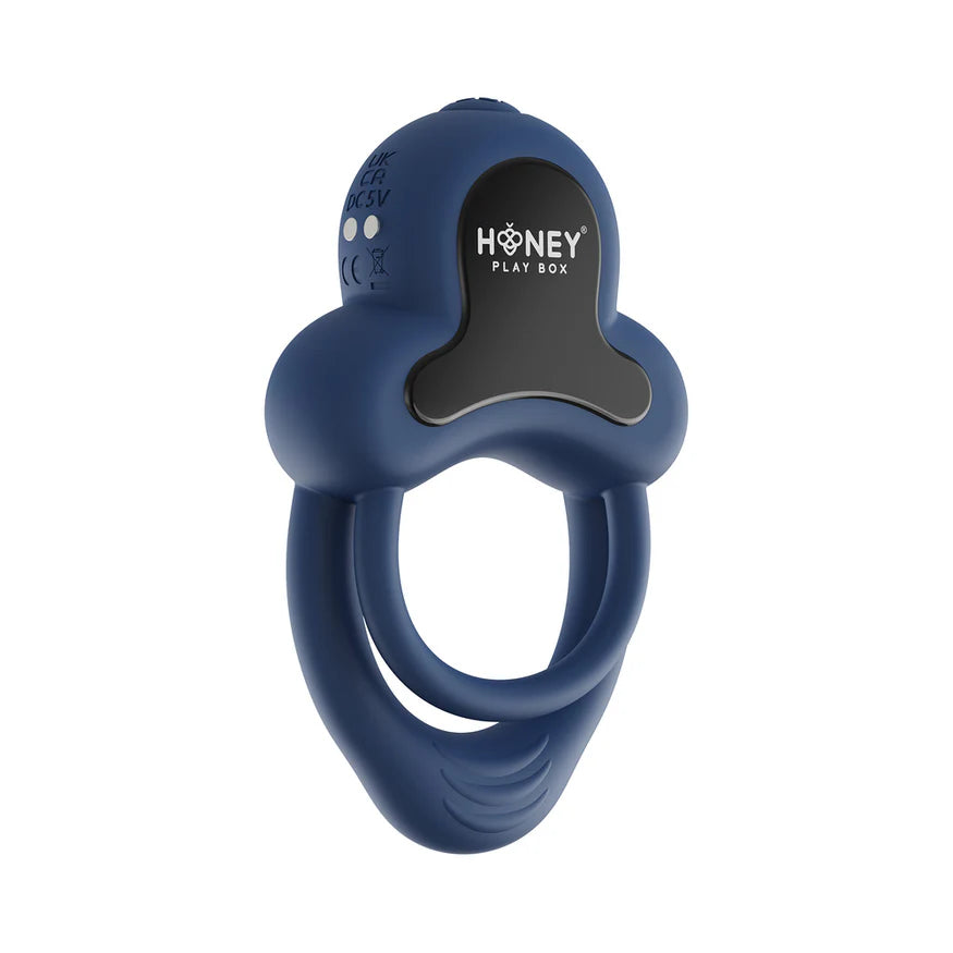 Honey Play Box Anello App-Controlled Vibrating Double Cock Ring with Clitoral Stimulator