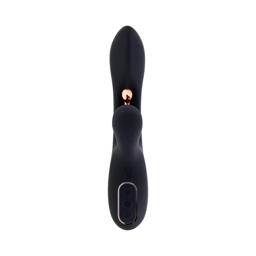 Playboy Aureus Rechargeable Silicone Triple Motor Vibrator with Remote Control – G-Spot and Clitoral Stimulation