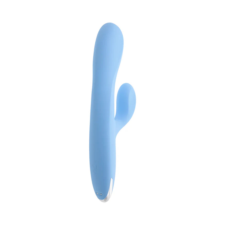 Playboy Up and Away Rechargeable Silicone Rabbit Vibrator – Dual Motor Thrusting and Vibrating Pleasure