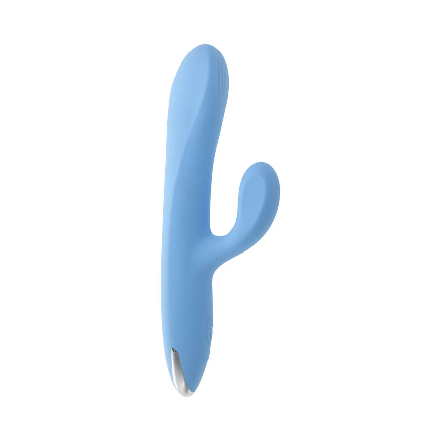 Playboy Up and Away Rechargeable Silicone Rabbit Vibrator – Dual Motor Thrusting and Vibrating Pleasure