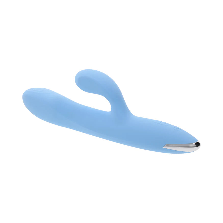 Playboy Up and Away Rechargeable Silicone Rabbit Vibrator – Dual Motor Thrusting and Vibrating Pleasure