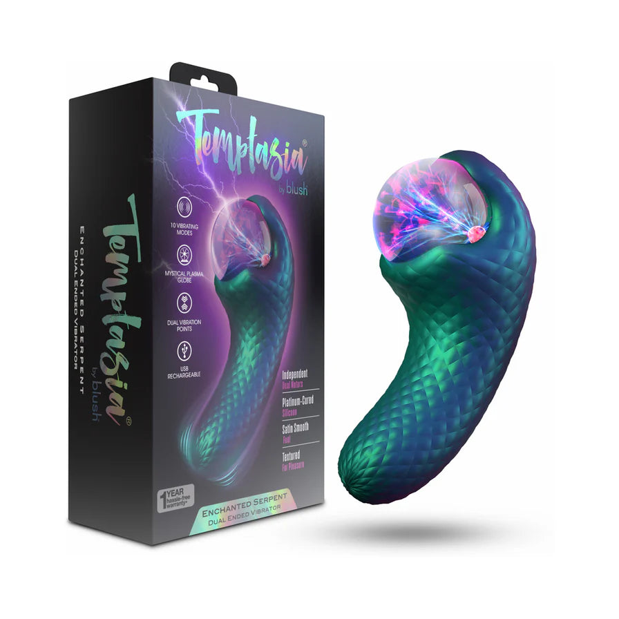 Temptasia Enchanted Serpent Rechargeable Silicone Dual Vibrator