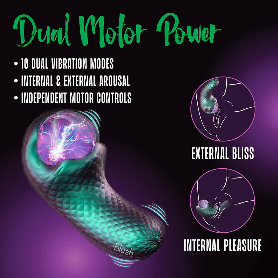 Temptasia Enchanted Serpent Rechargeable Silicone Dual Vibrator