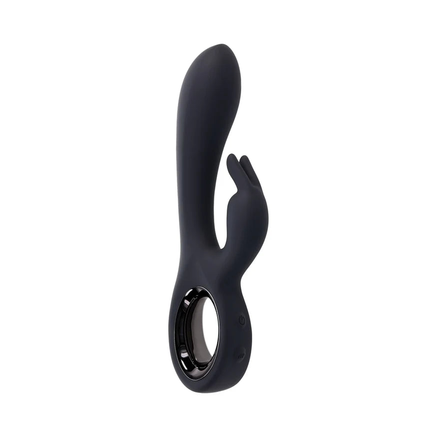 Playboy Late Night Bunny Rechargeable Silicone Dual Vibrator – Customizable Dual Motor Pleasure