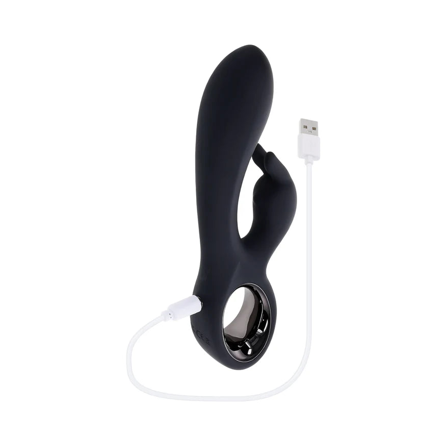 Playboy Late Night Bunny Rechargeable Silicone Dual Vibrator – Customizable Dual Motor Pleasure