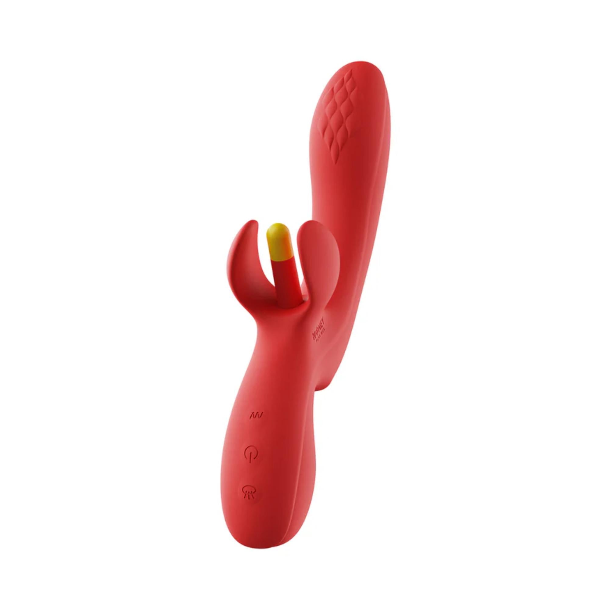 Fortexa Kinky Finger Flapping Rechargeable Silicone Clit & G-Spot Vibrator with App Control