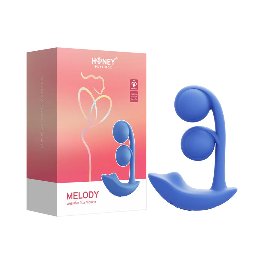 Honey Play Box Melody Pressure Sensing App-Controlled Twin Balls Dual Vibrator