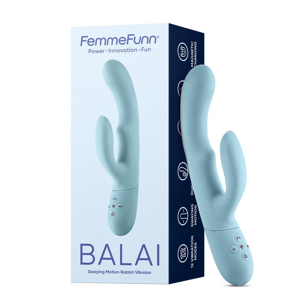 FemmeFunn Balai Rechargeable Silicone Swaying Motion Dual Stimulation Vibrator