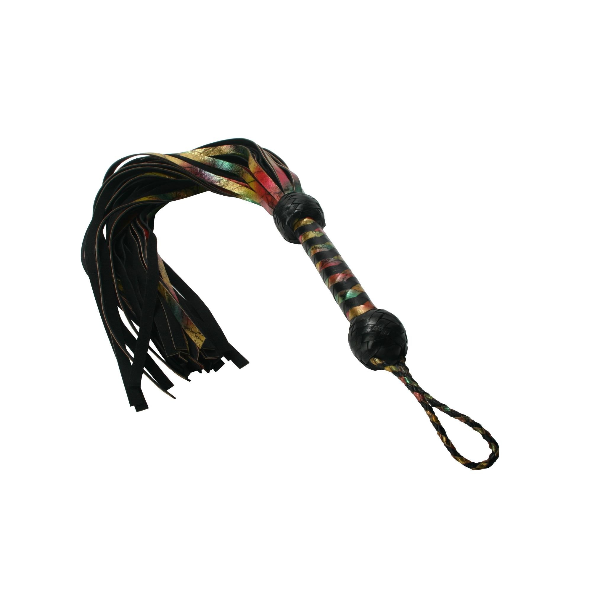 Strict Leather Rainbow Lambskin Leather Flogger