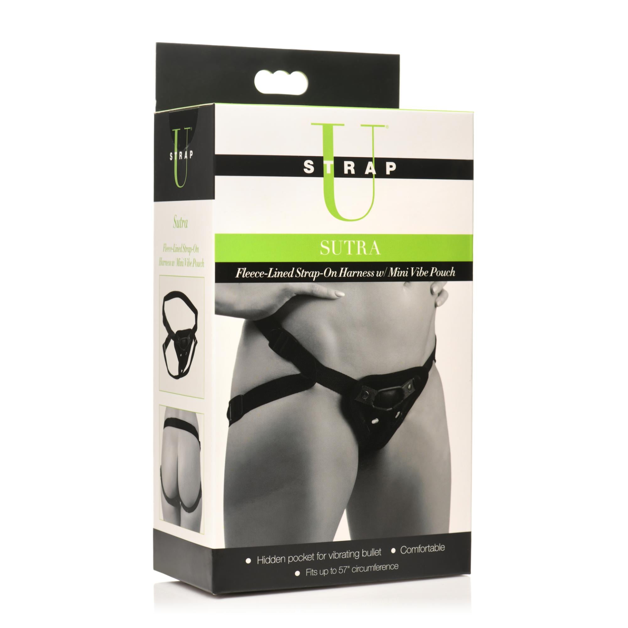 Strap U Sutra  Fleece Lined Strap-On With Bullet Pocket