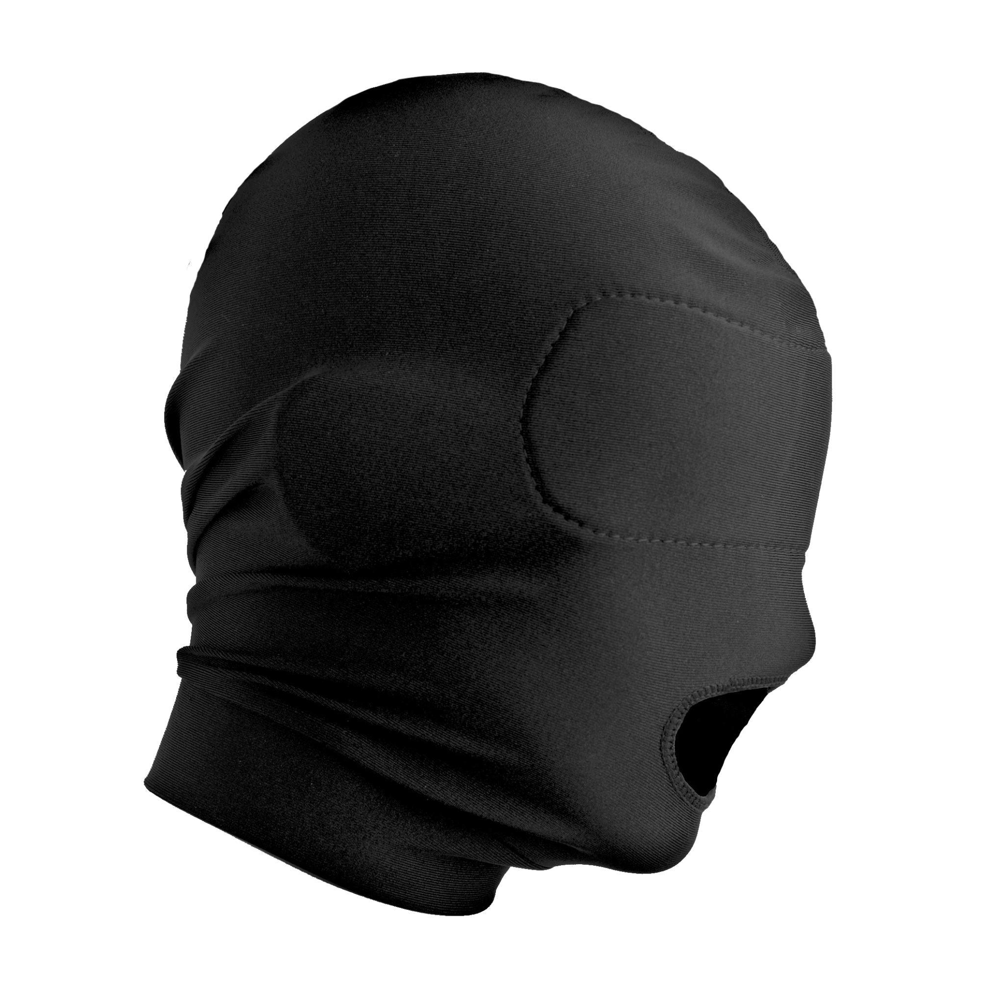 Master Series Disguise Open Mouth Hood with Padded Blindfold