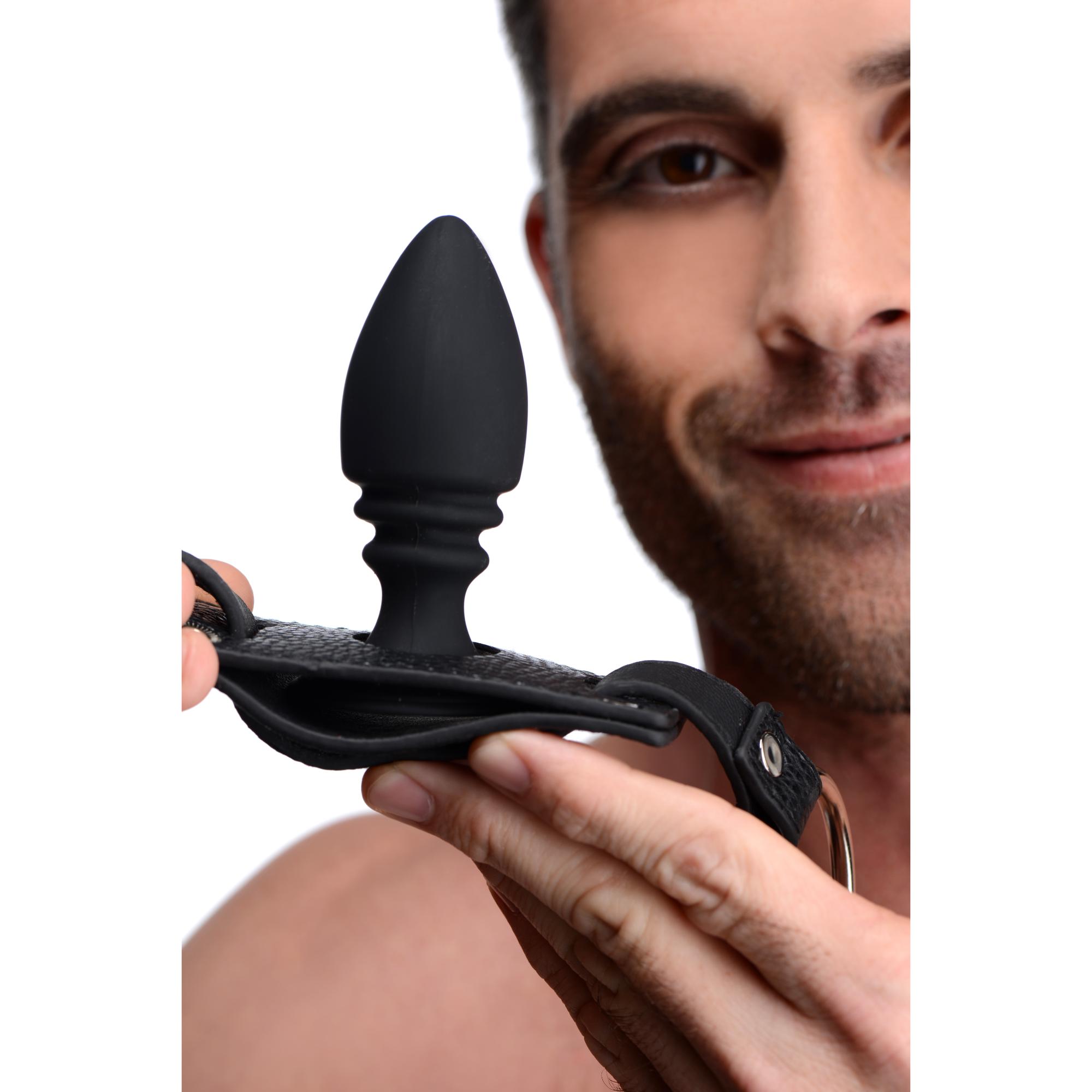 STRICT Male Harness with Silicone Anal Plug