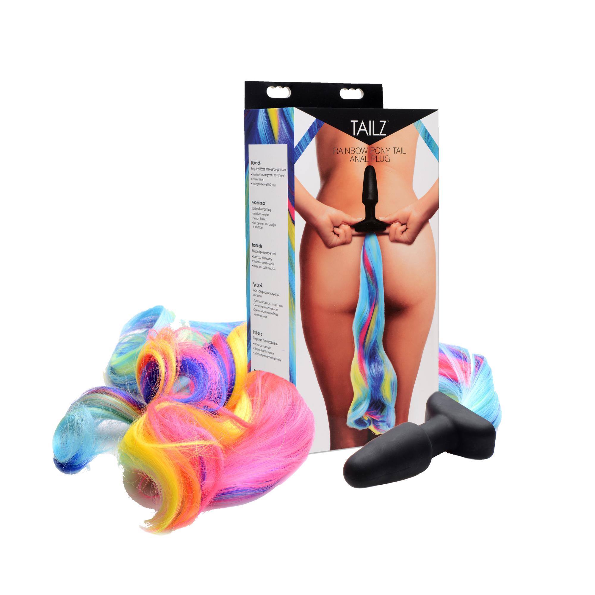 Tailz Rainbow Pony Tail Anal Plug