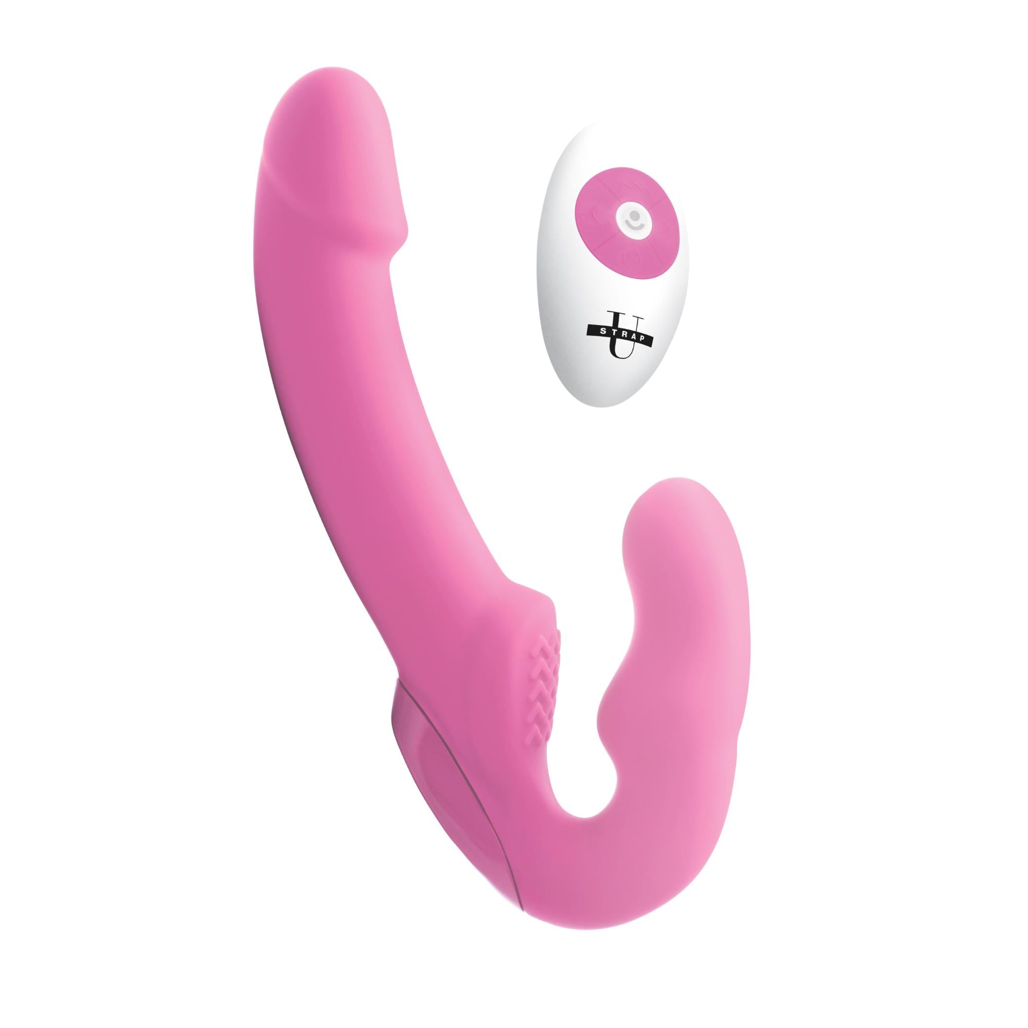 Strap U Urge Vibrating Strapless Strap On w/ Remote Control