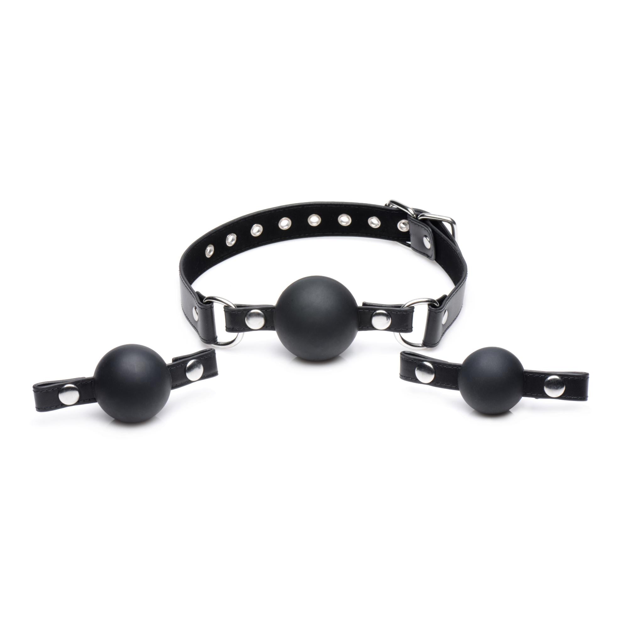 STRICT Interchangeable Silicone Ball Gag Set