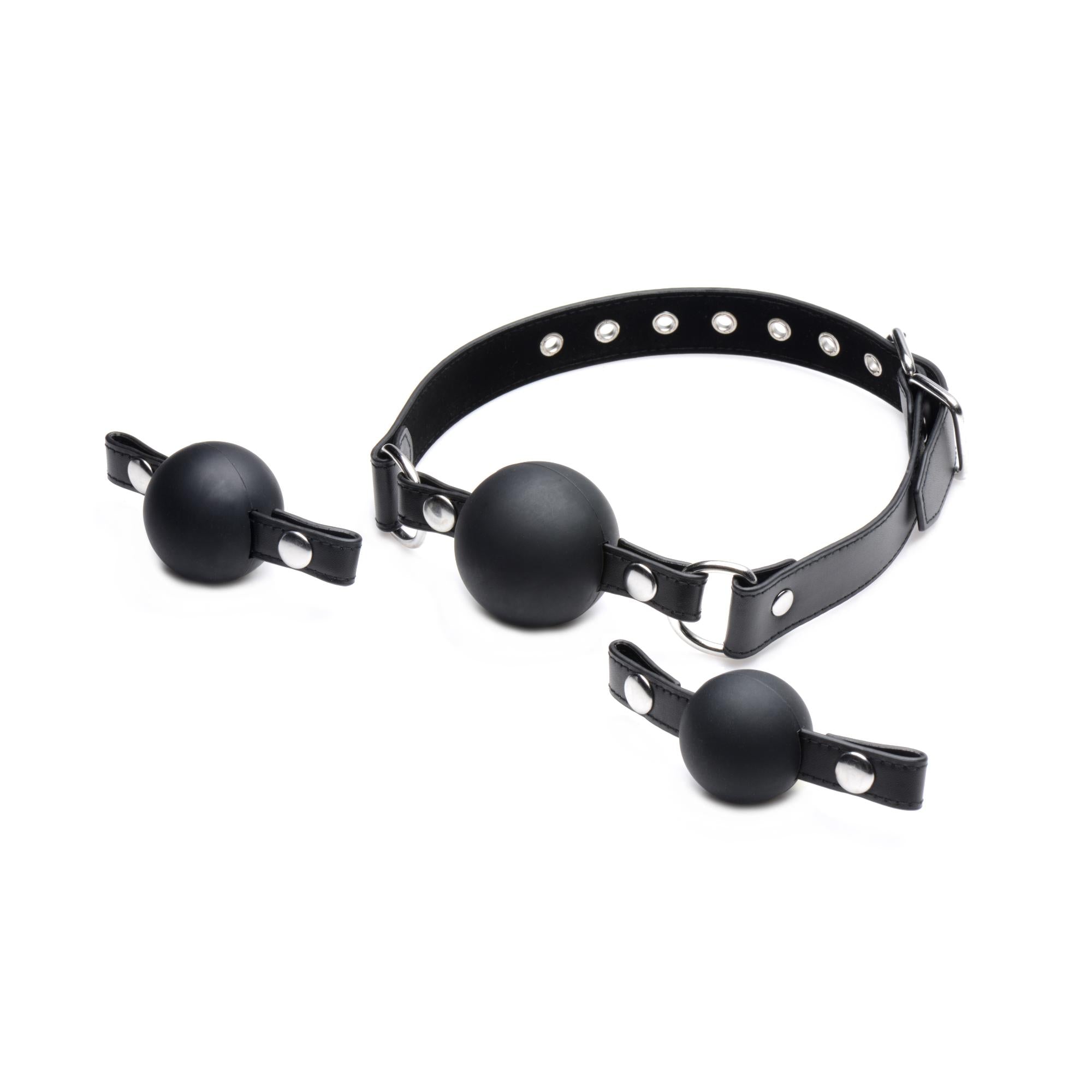 STRICT Interchangeable Silicone Ball Gag Set