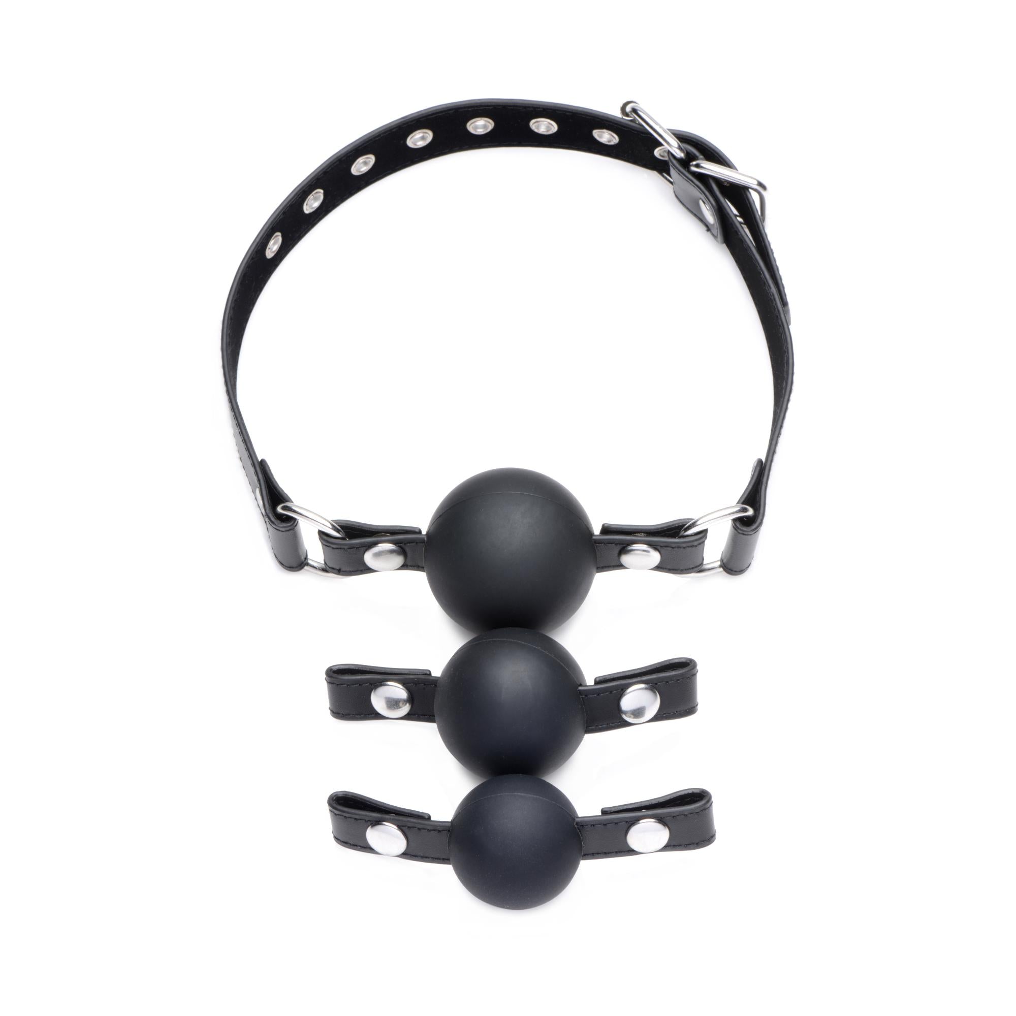 STRICT Interchangeable Silicone Ball Gag Set