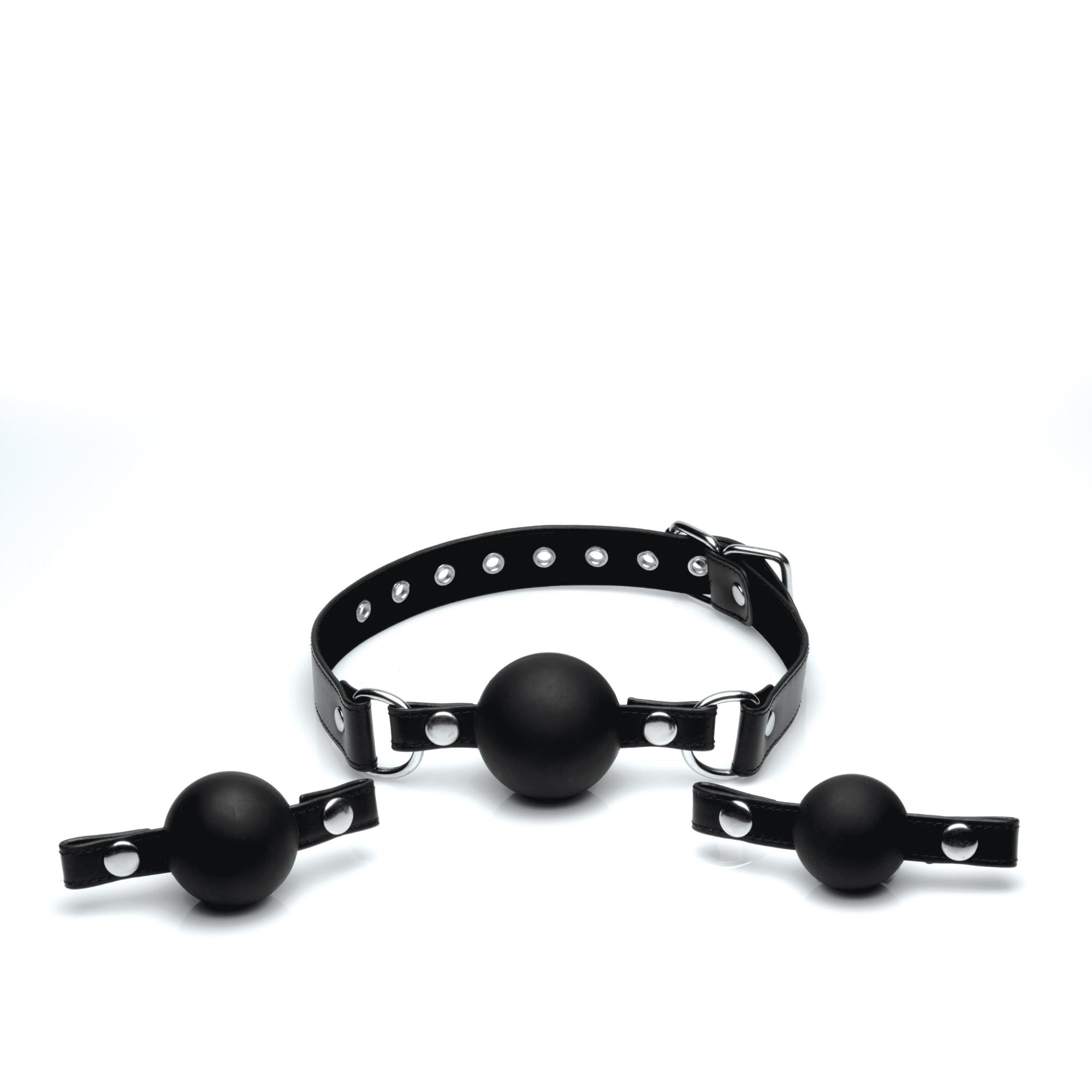 STRICT Interchangeable Silicone Ball Gag Set