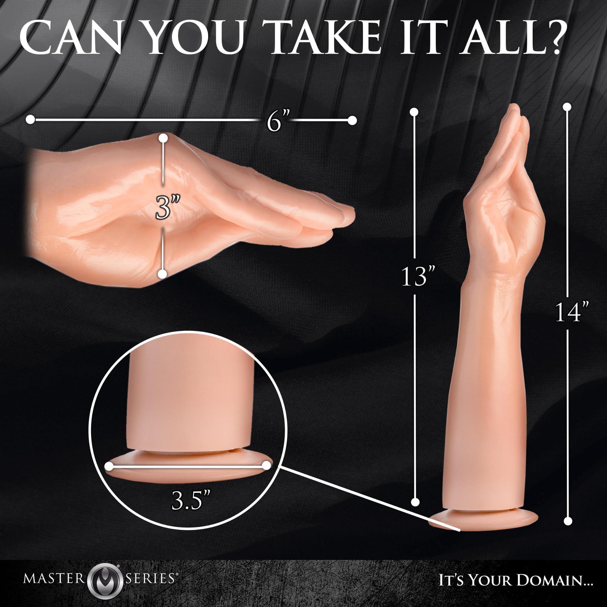 Master Series The Fister Hand and Forearm 15in Dildo