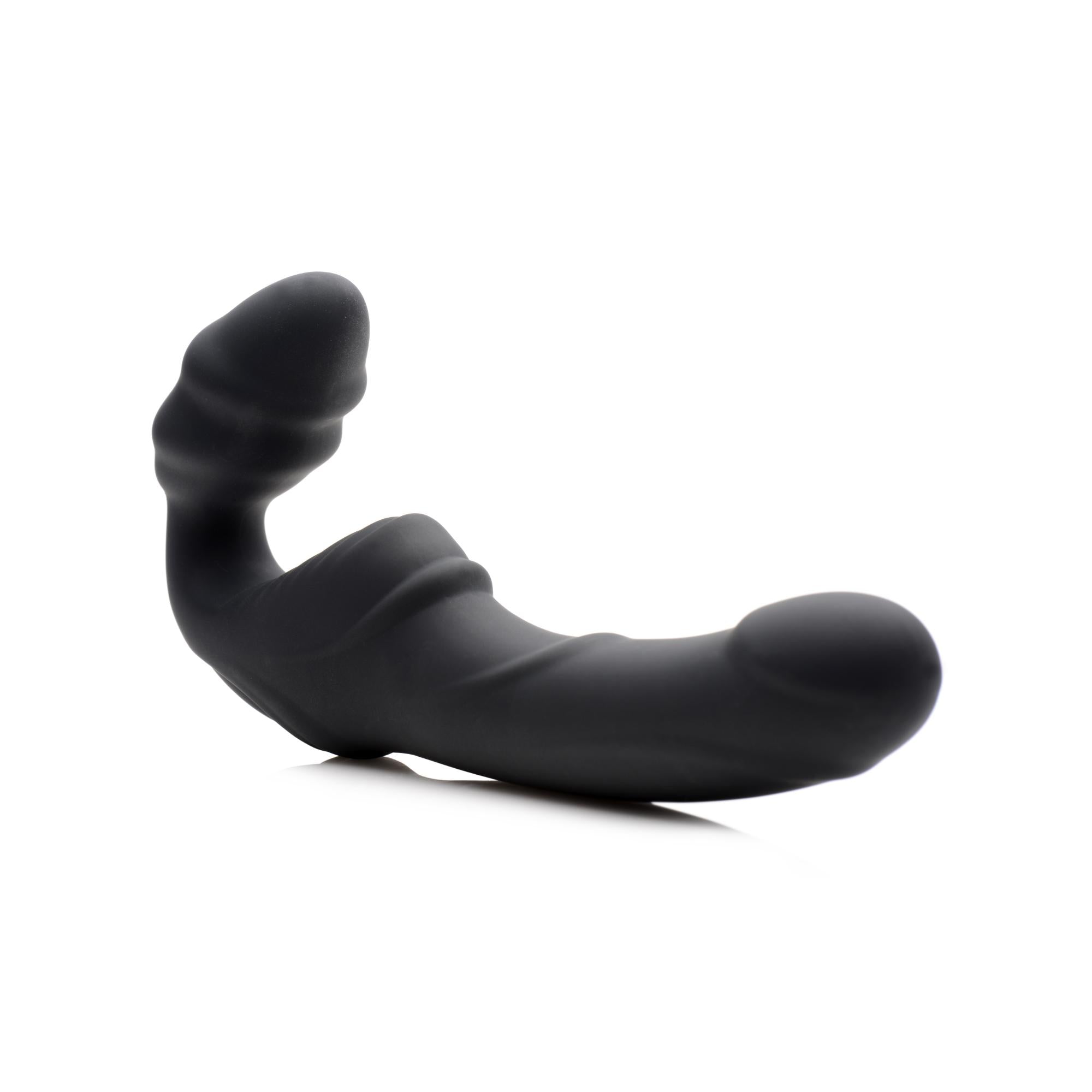 Strap U Slim Rider Vibrating Strapless Strap On