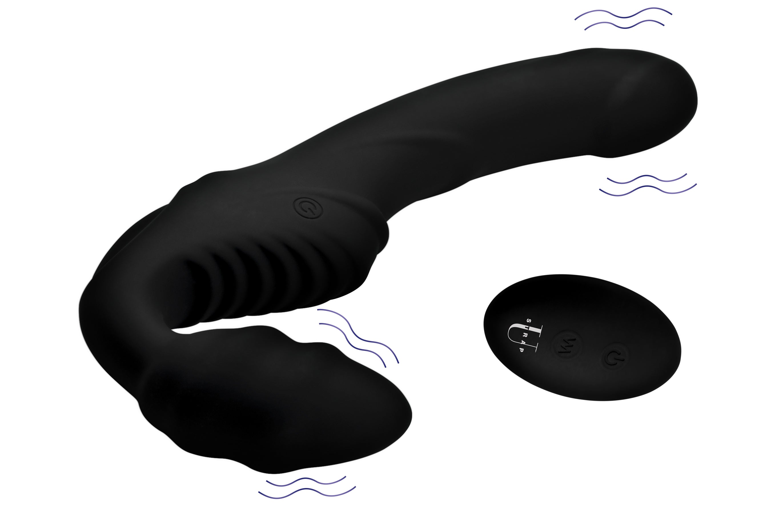 Strap U Pro Rider 9X Vibrating Silicone Strapless Strap-On with Remote Control