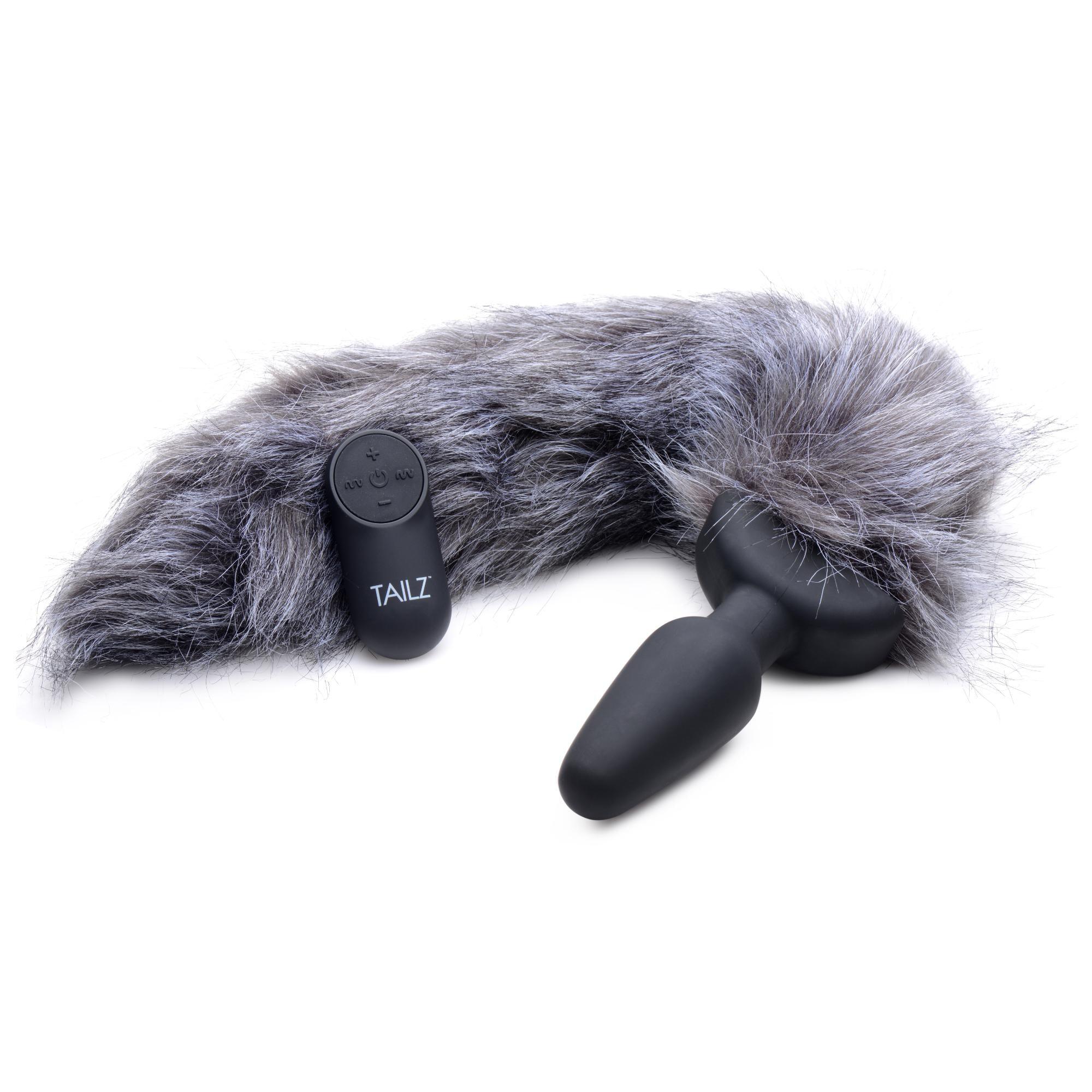 Tailz Vibrating Gray Fox Tail