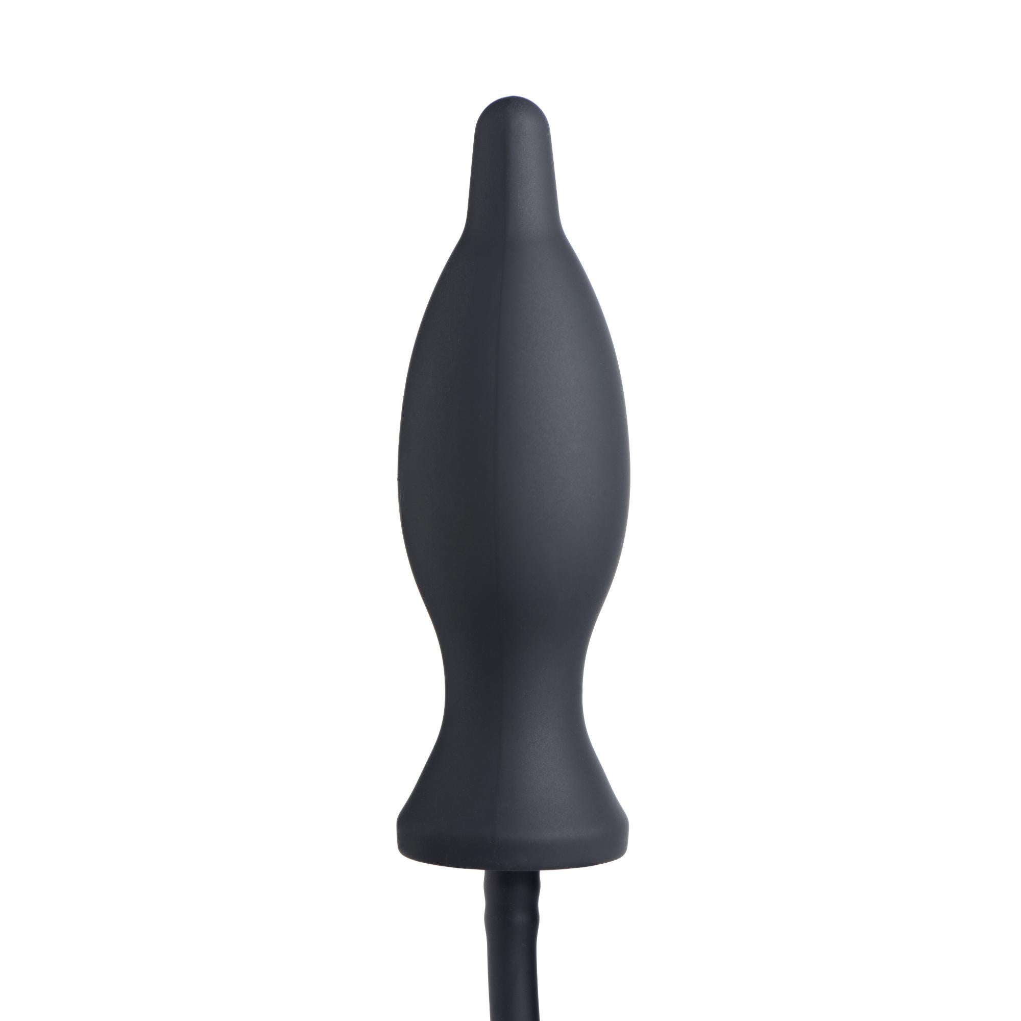 Master Series Dark Inflator Inflatable Silicone Anal Plug