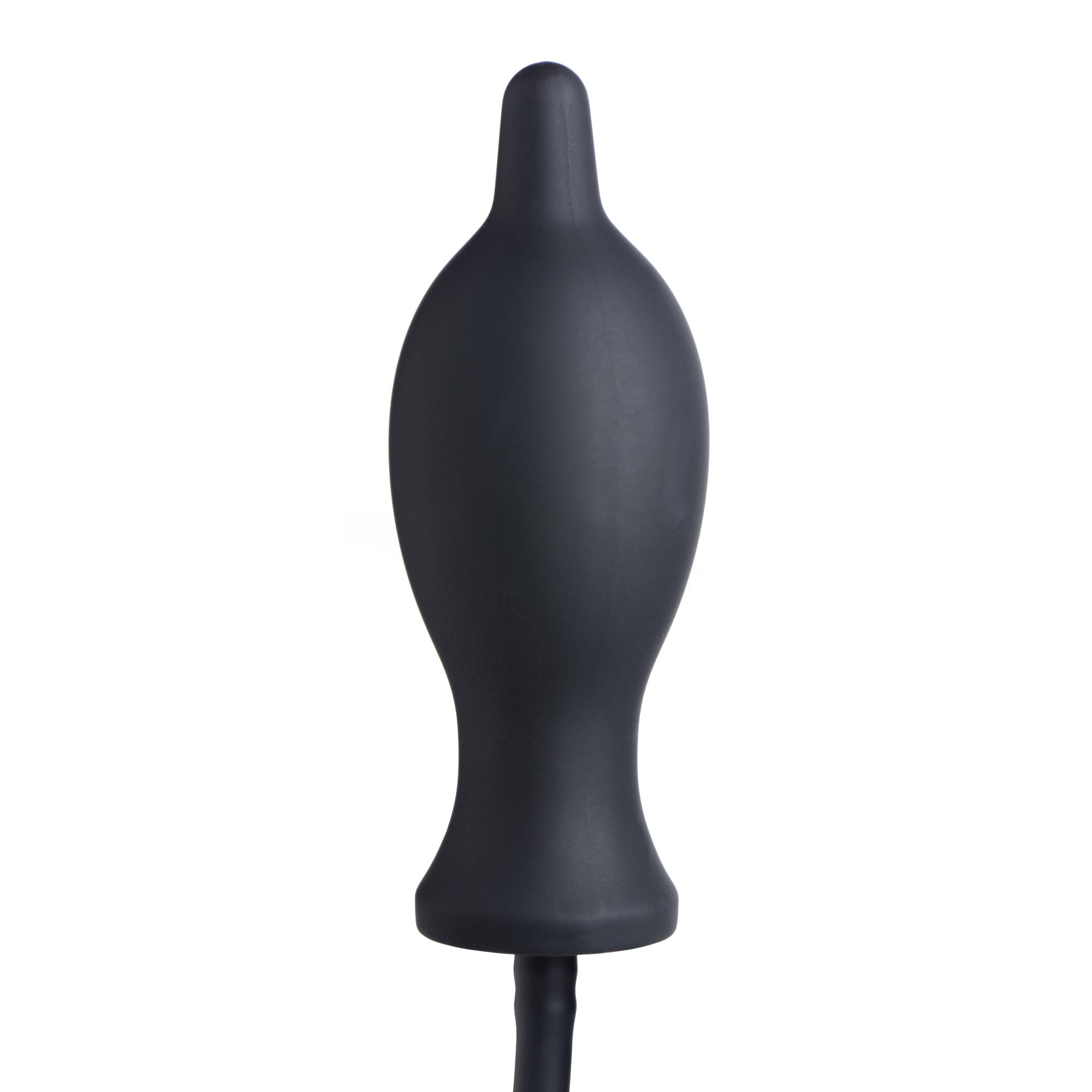 Master Series Dark Inflator Inflatable Silicone Anal Plug