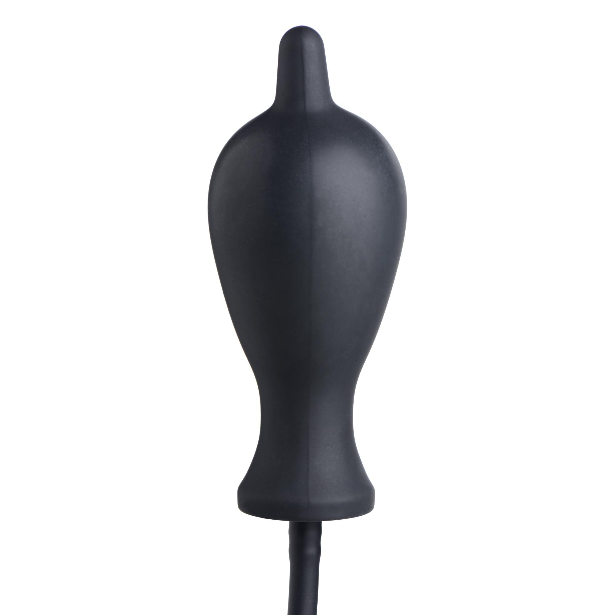 Master Series Dark Inflator Inflatable Silicone Anal Plug