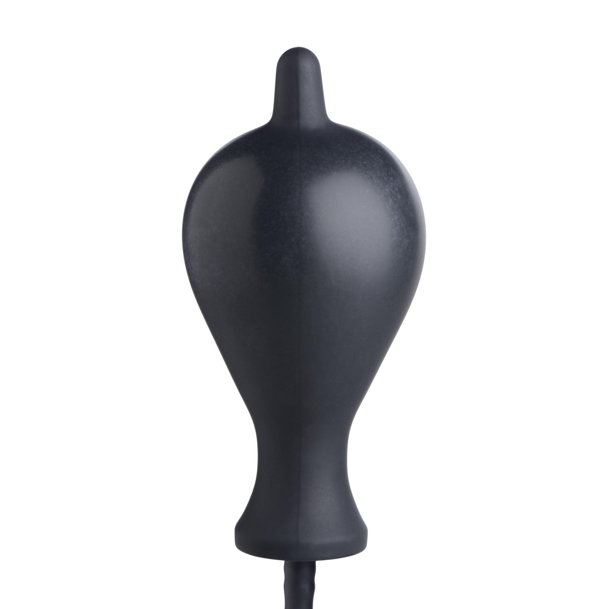 Master Series Dark Inflator Inflatable Silicone Anal Plug